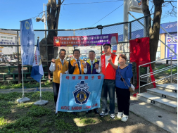 114-3-22協辦大甲獅子會大型社服活動紀念行人步道