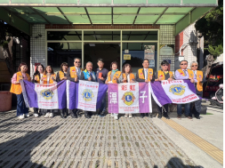 第二專區潭子馬拉松，晶片捐贈愛心結餘款，潭子四分會共同將結餘款捐贈給神岡消防隊及潭子華山基金會。