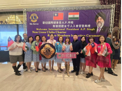 115.04.04歡迎國際總會A.P辛格蒞臨台中，新會授證暨千人入會宣誓典禮